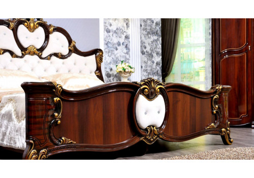 Кровать Лорена темный орех 180х200