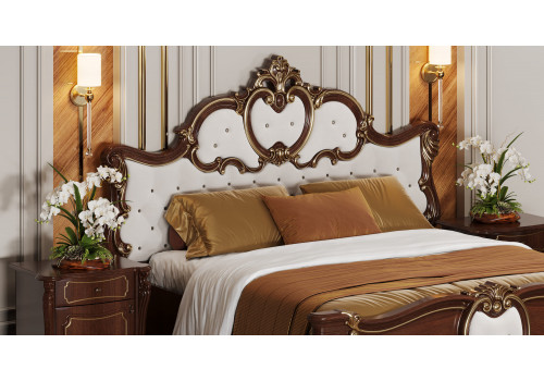 Кровать Лорена темный орех 180х200