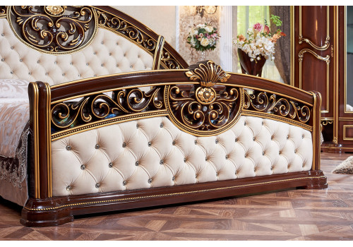 Кровать Марелла темный орех 180х200