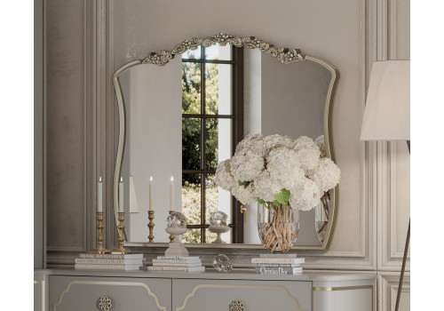 Зеркало Мария платина серая