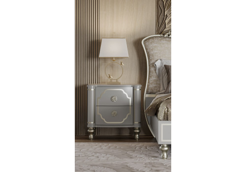 Спальня Мария платина серая 4-ств 1,6м