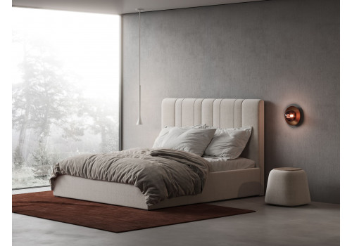 Кровать интерьерная Мелани бежевый 160х200