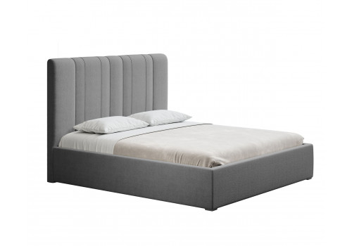 Кровать интерьерная Мелани серый 160х200