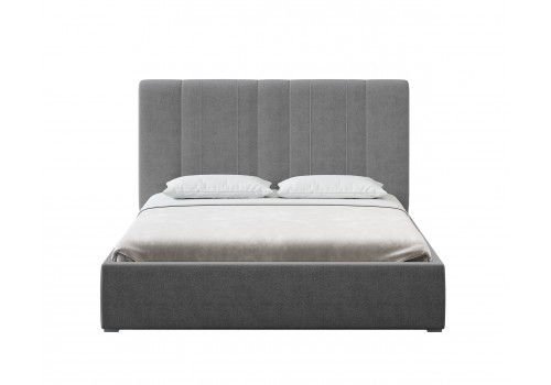 Кровать интерьерная Мелани серый 160х200