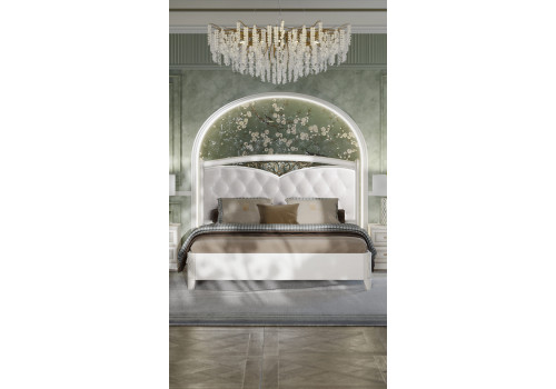 Спальня Оливия жемчуг 5-ств 1,8м с комодом