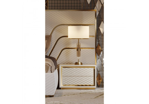 Спальня Прадо крем золото 5-ств 1,8м с комодом