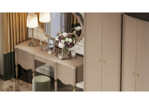 Спальня София бежевый, зеленый 4-ств 1,8м