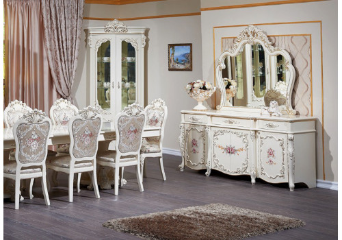 Комод Венеция Классик крем с зеркалом