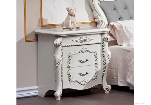 Спальня Венеция Стайл белый серебро 6-ств 1,8м