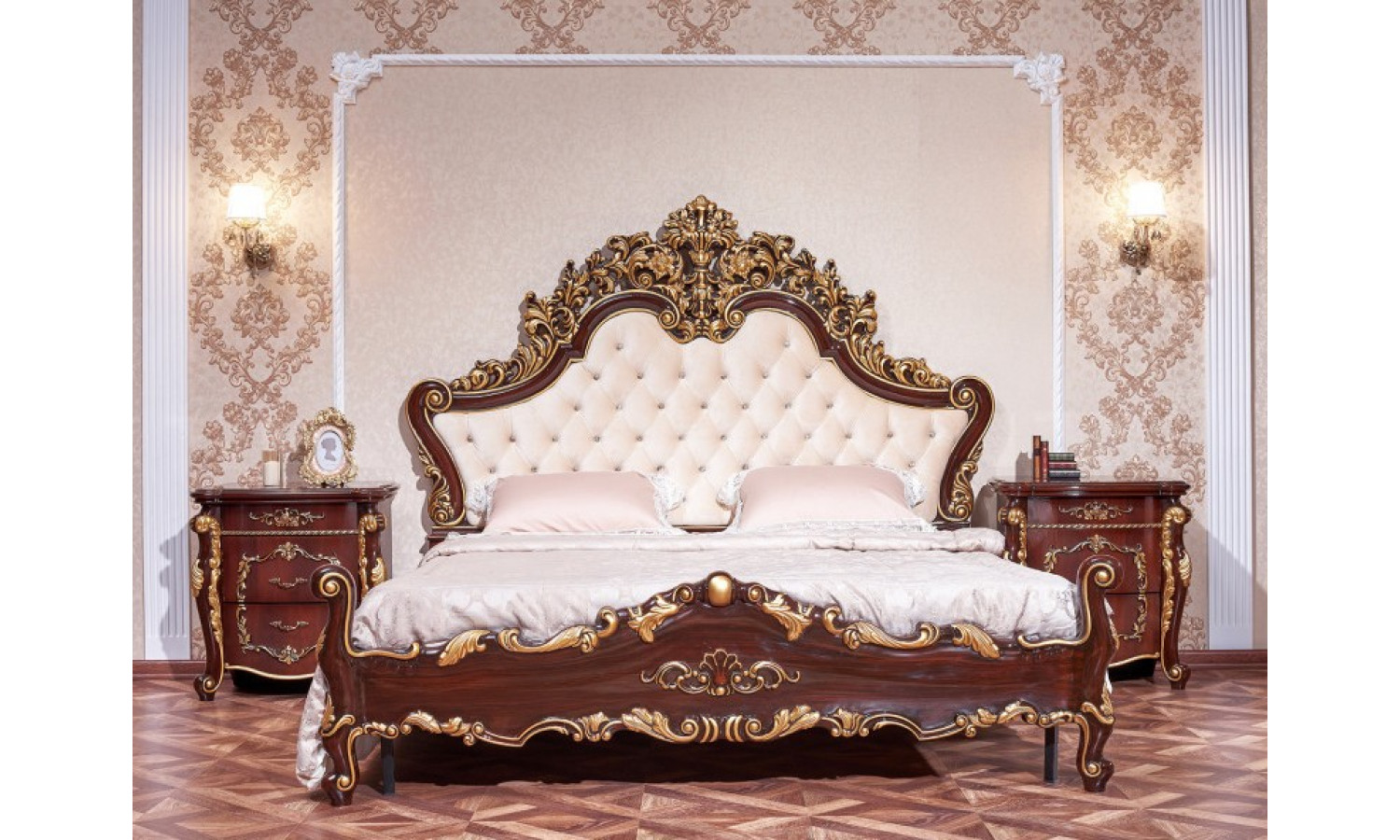 Кровать Венеция темный орех 180х200