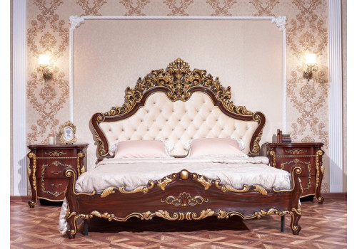 Кровать Венеция темный орех 180х200