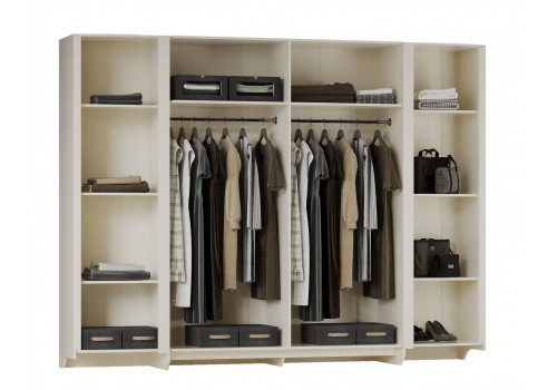 Шкаф Венеция темный орех 6-ств