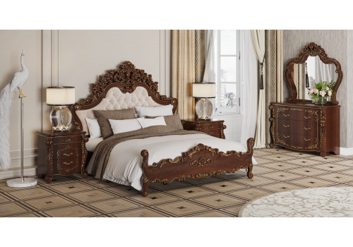 Кровать Венеция темный орех 180х200