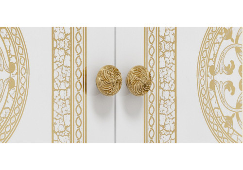 Спальня Грация белое/золото 3-ств