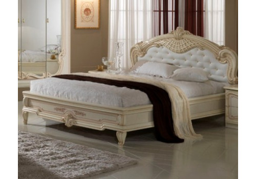 Кровать 2-х спальная 1600*2000 ДИАНА крем глянец
