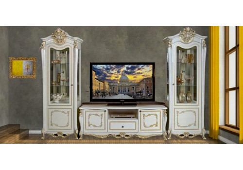 Гостиная ДЖОКОНДА, ТВ группа, крем глянец