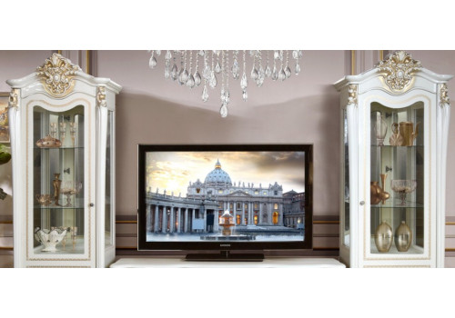 Гостиная ДЖОКОНДА, ТВ группа, крем глянец