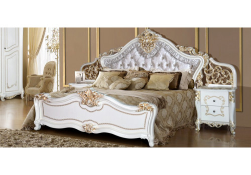 Кровать Джоконда 1800*2000 крем глянец