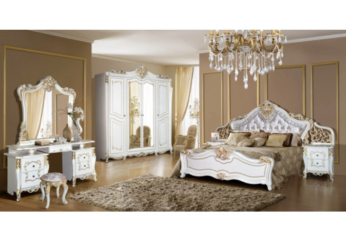 Кровать Джоконда 1800*2000 крем глянец