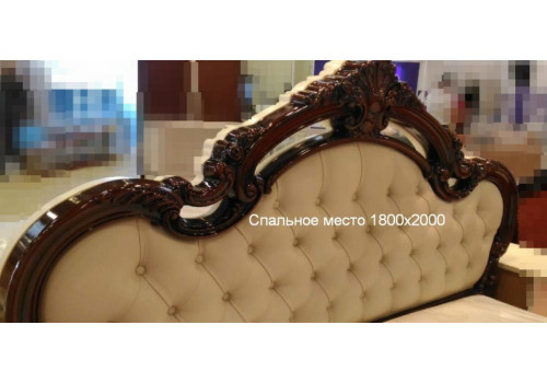 Кровать 2-х спальная 1800*2000 ИРИНА орех глянец