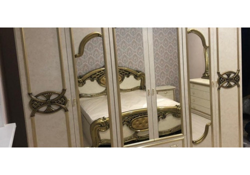 Комплект 6-и дверный ОЛЬГА беж/золото матовый