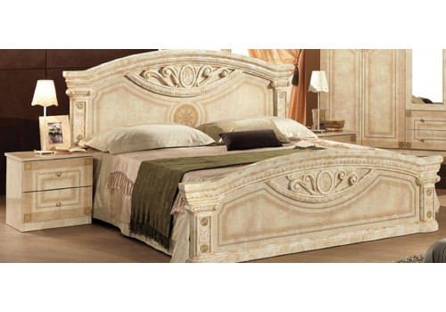 Комплект 4-х дверный (комод/зеркало) РОМА Бежевый глянец