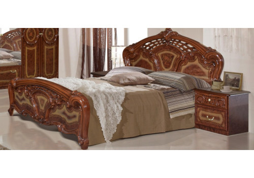 Кровать 2-х спальная 1600*2000 РОЗА Орех глянец