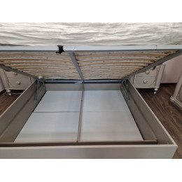 Ящик с подъемным механизмом Лали серый 160х200