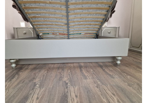 Ящик с подъемным механизмом Лали серый 160х200