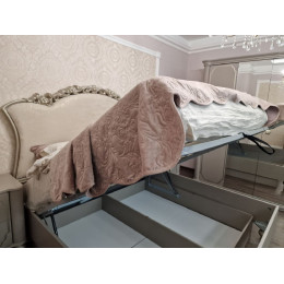 Ящик с подъемным механизмом Лали серый 160х200