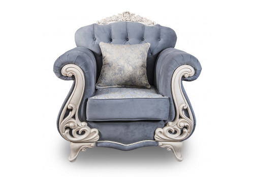 Кресло Афина крем серый