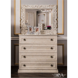 Комод Афина крем корень 4 ящика