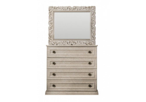 Комод Афина крем корень 4 ящика