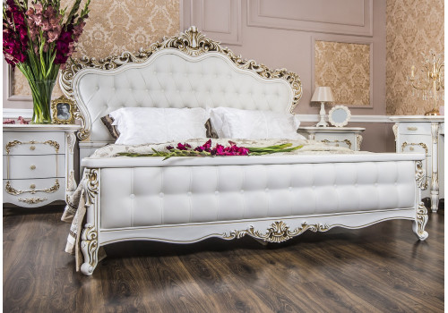 Кровать Анна Мария белый матовый 180х200