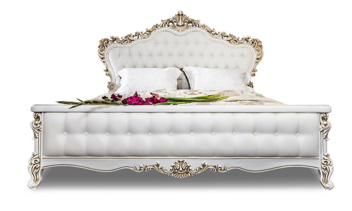 Кровать Анна Мария белый матовый 180х200