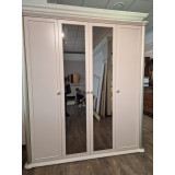 Шкаф Диана бежевый 4-ств с зеркалом