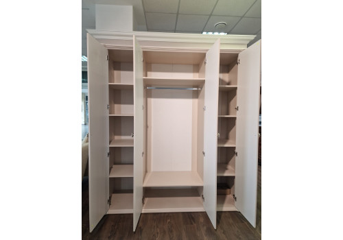 Шкаф Диана бежевый 4-ств с зеркалом