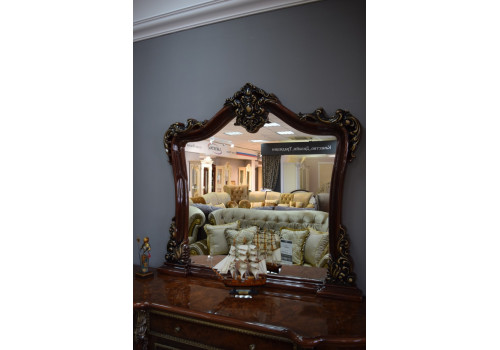 Комод Джоконда корень дуба глянец с зеркалом