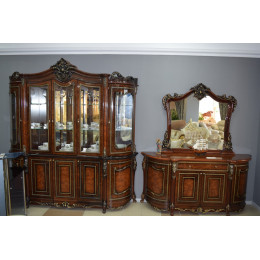 Сервант Джоконда корень дуба глянец 4-ств