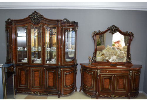 Сервант Джоконда корень дуба глянец 4-ств