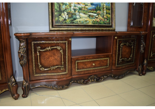 Тумба Джоконда корень дуба глянец в гостиную