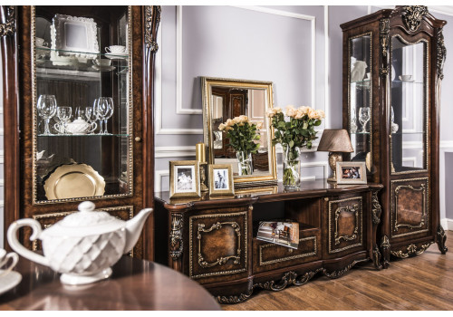 Тумба Джоконда корень дуба глянец в гостиную