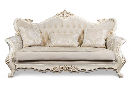 Диван Джоконда крем глянец 3-х местный