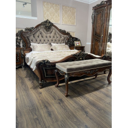 Банкетка Джоконда корень дуба глянец