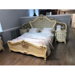 Кровать Джоконда крем глянец 160х200