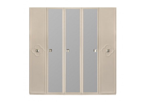 Шкаф Фелисия мокко 5-ств с зеркалом