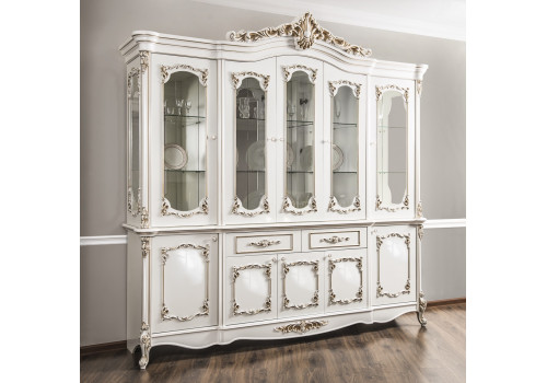 Сервант Флоренция белый глянец