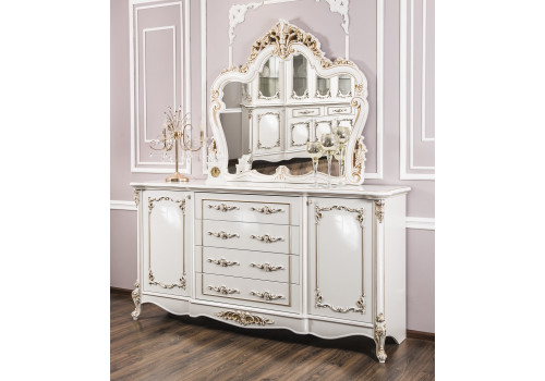 Комод Флоренция белый глянец