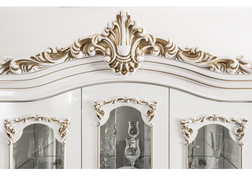 Сервант Флоренция белый глянец