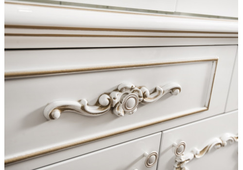 Сервант Флоренция белый глянец